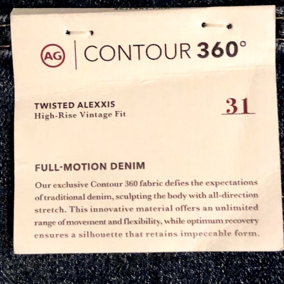 “NEW” AG Adriano Goldschmied Twisted Alexis High-Rise Vintage Fit Jean - Picture 6 of 8